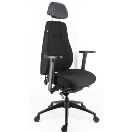 Active Plus 3.0 svart ergonomisk kontorsstol