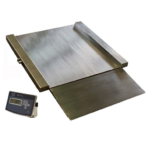 Låg rostfri golvvåg med ramp KPZ 2DN