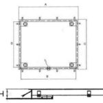 Ram för plattformsvåg KPZ 2N (Nedsänkt utförande )